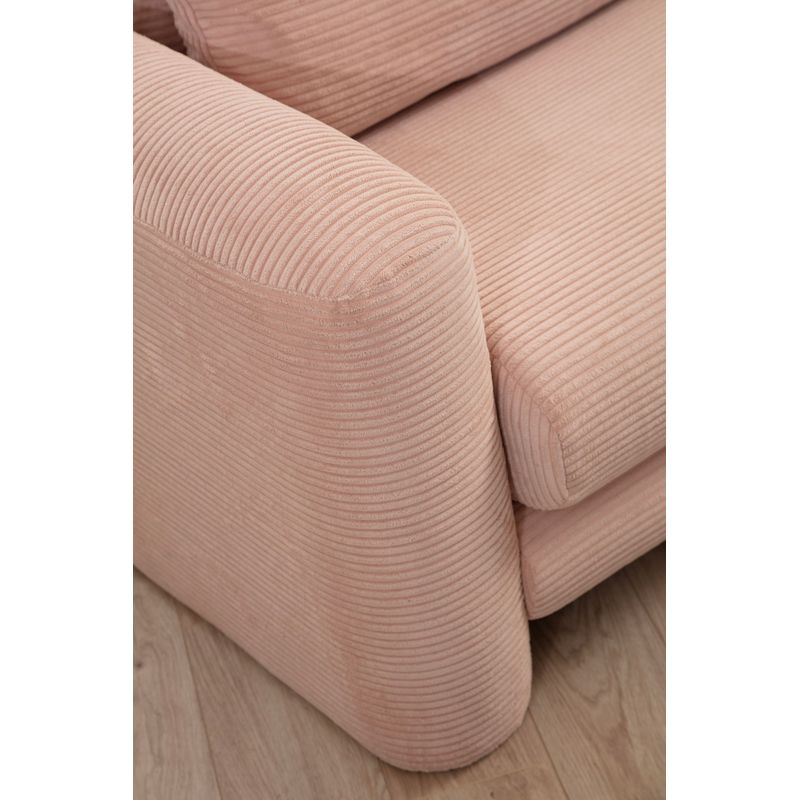 Casa si Gradina - Mobilier - Canapele si coltare - Coltare - Coltar, Hanah Home, lemn fag si pal, roz, 290x165x97 cm - Infinity.ro