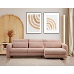 Casa si Gradina - Mobilier - Canapele si coltare - Coltare - Coltar, Hanah Home, lemn fag si pal, roz, 290x165x97 cm - Infinity.ro