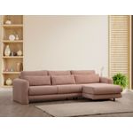 Casa si Gradina - Mobilier - Canapele si coltare - Coltare - Coltar, Hanah Home, lemn fag si pal, roz, 290x165x97 cm - Infinity.ro