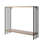 Casa si Gradina - Mobilier - Comode si corpuri - Console - Consola, Hanah Home, pal melaminat, negru si pin atlantic, 90x26x80 cm - Infinity.ro