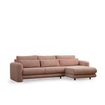 Casa si Gradina - Mobilier - Canapele si coltare - Coltare - Coltar, Hanah Home, lemn fag si pal, roz, 290x165x97 cm - Infinity.ro