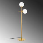 Casa si Gradina - Corpuri si surse de iluminat - Veioze si lampi - Lampadare - Lampadar, Opviq, metal, auriu, 34x15x174 cm - Infinity.ro