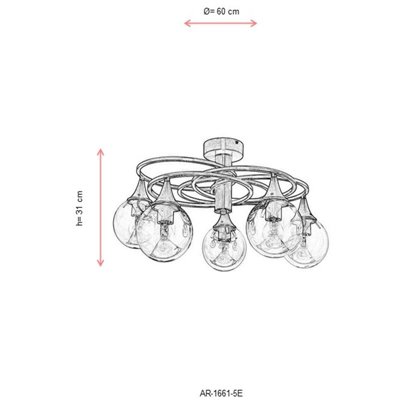 Casa si Gradina - Corpuri si surse de iluminat - Lustre si pendule - Candelabru, Opviq, metal, antichizat, 31x60 cm, 683AVN1130 - Infinity.ro