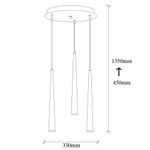 Casa si Gradina - Corpuri si surse de iluminat - Lustre si pendule - Lustra, Opviq, metal, negru, diametru 33 cm, inaltime reglabila - Infinity.ro