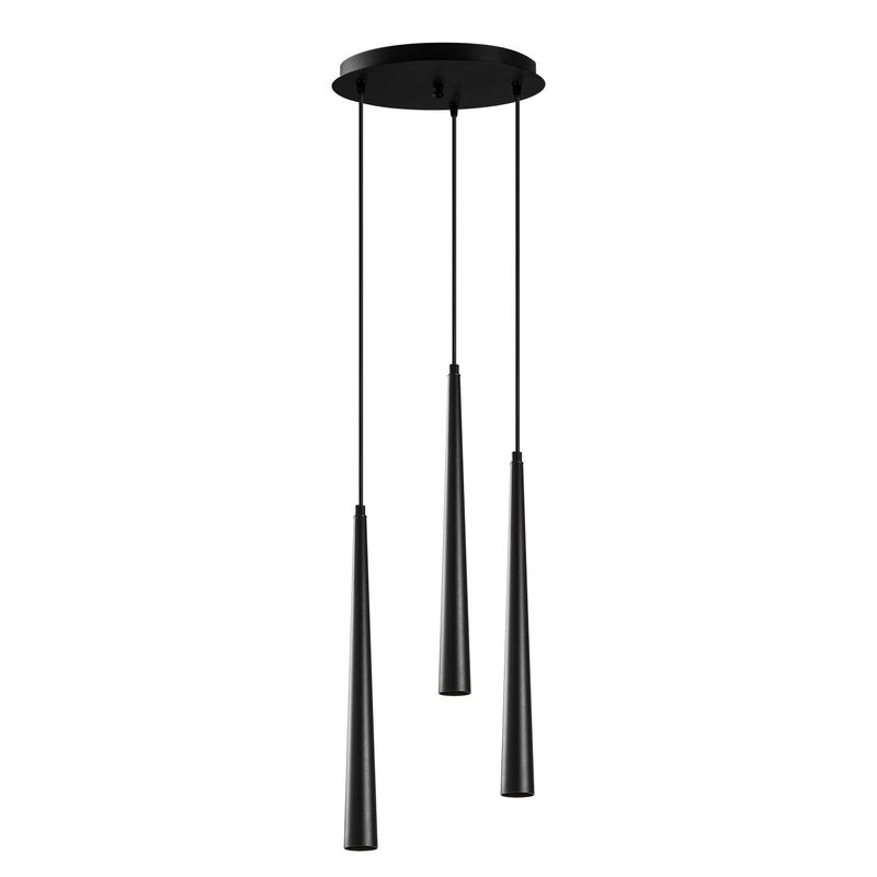 Casa si Gradina - Corpuri si surse de iluminat - Lustre si pendule - Lustra, Opviq, metal, negru, diametru 33 cm, inaltime reglabila - Infinity.ro