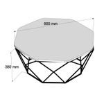 Casa si Gradina - Mobilier - Mese si birouri - Masute de cafea - Masuta de cafea, Hanah Home, pal melaminat, stejar, 90x90x38 cm - Infinity.ro