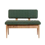 Casa si Gradina - Mobilier - Organizare si depozitare - Bancute - Banca cu spatiu de depozitare, Hanah Home, panou aglomerat cu melamina, pin atlantic si verde, 110x40x85 cm - Infinity.ro