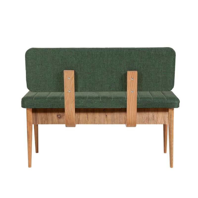 Casa si Gradina - Mobilier - Organizare si depozitare - Bancute - Banca cu spatiu de depozitare, Hanah Home, panou aglomerat cu melamina, pin atlantic si verde, 110x40x85 cm - Infinity.ro