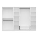 Casa si Gradina - Mobilier - Dulapuri si sifoniere - Dulapuri - Dulap, Hanah Home, panou aglomerat cu melamina, fume, 270x210x52 cm - Infinity.ro