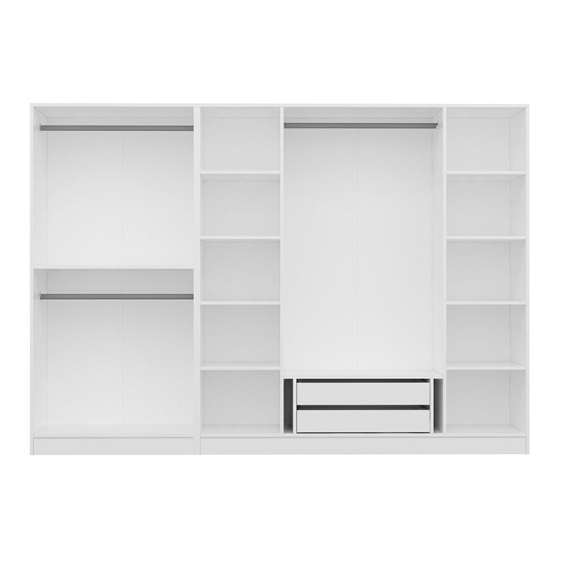 Casa si Gradina - Mobilier - Dulapuri si sifoniere - Dulapuri - Dulap, Hanah Home, panou aglomerat cu melamina, fume, 270x210x52 cm - Infinity.ro