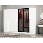Casa si Gradina - Mobilier - Dulapuri si sifoniere - Dulapuri - Dulap, Hanah Home, panou aglomerat cu melamina, fume, 270x210x52 cm - Infinity.ro