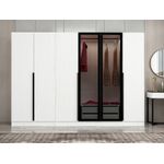Casa si Gradina - Mobilier - Dulapuri si sifoniere - Dulapuri - Dulap, Hanah Home, panou aglomerat cu melamina, fume, 270x210x52 cm - Infinity.ro