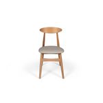 Casa si Gradina - Mobilier - Seturi de mobilier - Seturi mese si scaune - Set masa si scaune, Hanah Home, lemn de fag, natural, masa 120x120x75 cm, 4 scaune 50x55x80 cm, 117FRF1240 - Infinity.ro