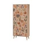 Casa si Gradina - Mobilier - Dulapuri si sifoniere - Sifoniere - Sifonier, Hanah Home, pal melaminat, multicolor, 80x45x190 cm, 863SPH4253 - Infinity.ro