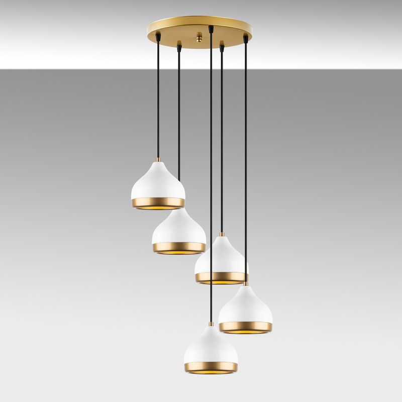 Casa si Gradina - Corpuri si surse de iluminat - Lustre si pendule - Lustra, Opviq, metal, alb, 43x43x111 cm - Infinity.ro