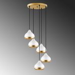 Casa si Gradina - Corpuri si surse de iluminat - Lustre si pendule - Lustra, Opviq, metal, alb, 43x43x111 cm - Infinity.ro
