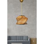 Casa si Gradina - Corpuri si surse de iluminat - Lustre si pendule - Lustra, Opviq, plastic, maro, diametru 20 cm, inaltime 75 cm - Infinity.ro