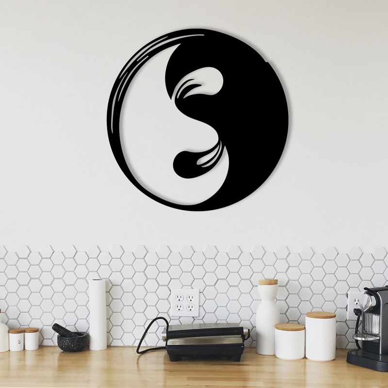 Casa si Gradina - Decoratiuni - Decoratiuni perete - Accesoriu decorativ de perete, Wallxpert, metal, negru, 48x48 cm, 279ENZ1307 - Infinity.ro