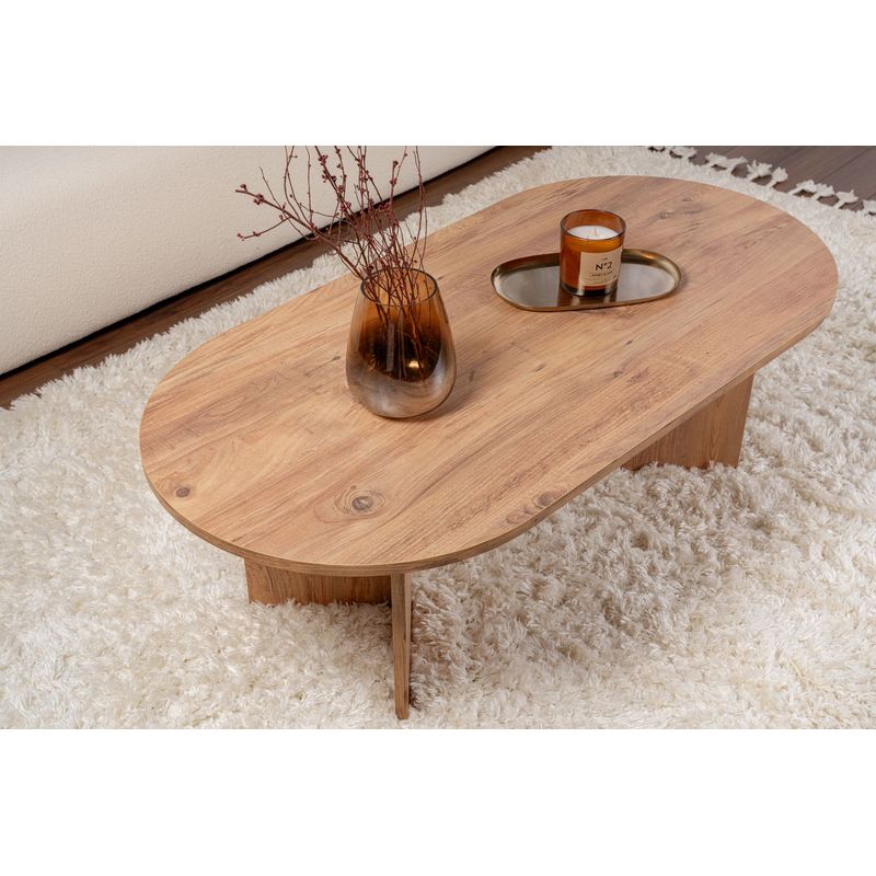 Casa si Gradina - Mobilier - Mese si birouri - Masute de cafea - Masuta de cafea, Hanah Home, pal melaminat, pin atlantic, 119x60x40 cm - Infinity.ro
