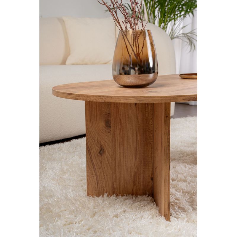 Casa si Gradina - Mobilier - Mese si birouri - Masute de cafea - Masuta de cafea, Hanah Home, pal melaminat, pin atlantic, 119x60x40 cm - Infinity.ro