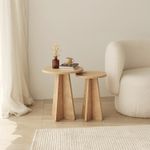 Casa si Gradina - Mobilier - Mese si birouri - Masute de cafea - Set masute de cafea, Hanah Home, PAL melaminat, stejar safir, 40x40x50 cm, 30x30x45 cm - Infinity.ro