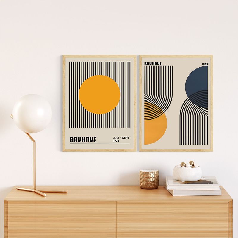 Casa si Gradina - Decoratiuni - Tablouri - Tablou decorativ cu rama, Wallxpert, mdf, multicolor, 20x30 cm, set 2 bucati - Infinity.ro