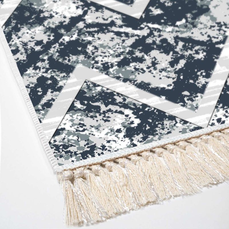 Casa si Gradina - Textile si covoare - Covoare - Covoare casa - Covor, Conceptum Hypnose, albastru, 80x300 cm, 100% poliester, antiderapant, lavabil la masina, 955ANR3172 - Infinity.ro