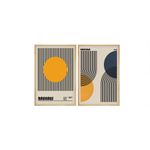 Casa si Gradina - Decoratiuni - Tablouri - Tablou decorativ cu rama, Wallxpert, mdf, multicolor, 20x30 cm, set 2 bucati - Infinity.ro