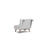 Casa si Gradina - Mobilier - Canapele si coltare - Canapele - Canapea extensibila, Hanah Home, material teddy, alb, 180x80 cm - Infinity.ro