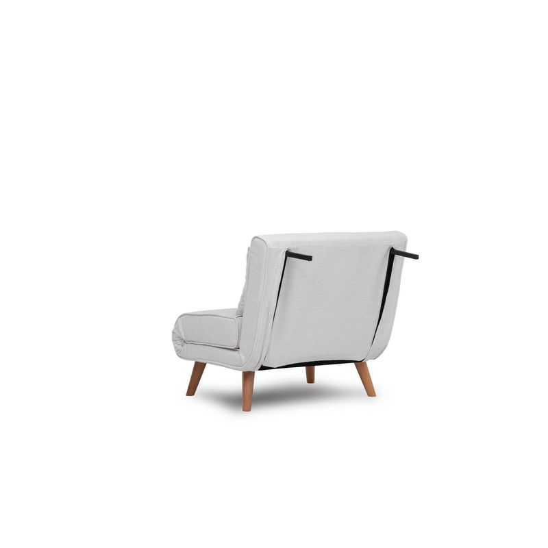 Casa si Gradina - Mobilier - Canapele si coltare - Canapele - Canapea extensibila, Hanah Home, material teddy, alb, 180x80 cm - Infinity.ro