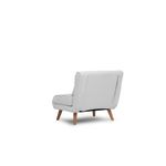 Casa si Gradina - Mobilier - Canapele si coltare - Canapele - Canapea extensibila, Hanah Home, material teddy, alb, 180x80 cm - Infinity.ro