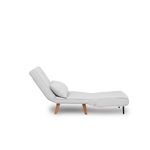 Casa si Gradina - Mobilier - Canapele si coltare - Canapele - Canapea extensibila, Hanah Home, material teddy, alb, 180x80 cm - Infinity.ro