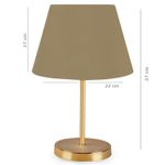 Casa si Gradina - Corpuri si surse de iluminat - Veioze si lampi - Veioze - Veioza, Opviq, metal, auriu, 17x22x37 cm - Infinity.ro