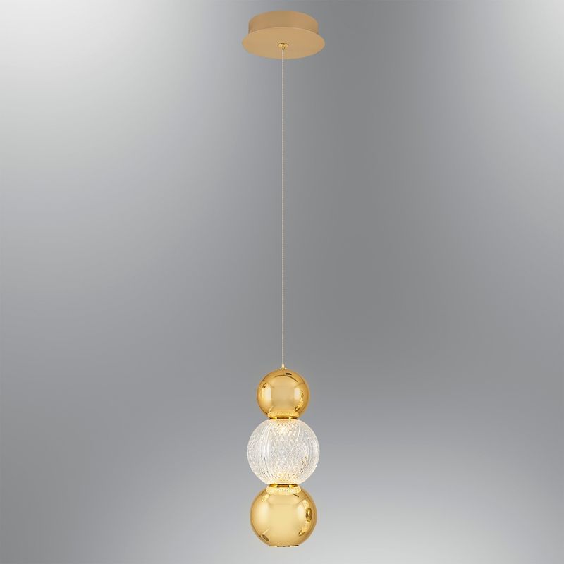 Casa si Gradina - Corpuri si surse de iluminat - Lustre si pendule - Candelabru, Opviq, metal, galben, 12x120 cm - Infinity.ro