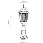 Casa si Gradina - Corpuri si surse de iluminat - Iluminat exterior - Lanterne - Lampa de perete exterior, Opviq, abs si acril, negru, 60x23 cm - Infinity.ro