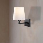 Casa si Gradina - Corpuri si surse de iluminat - Plafoniere, aplice si spoturi - Aplica, Opviq, metal, negru alb, 18x24 cm - Infinity.ro