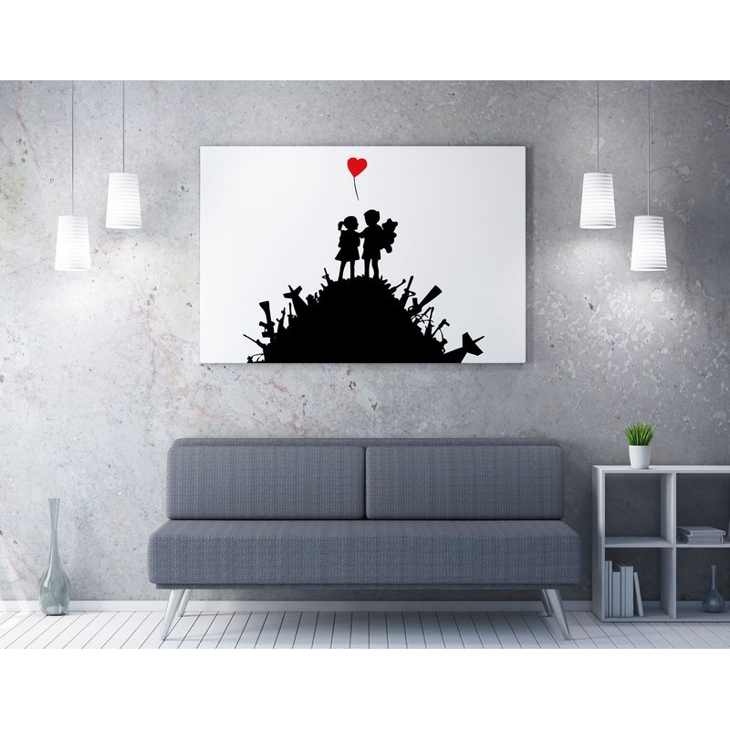 Casa si Gradina - Decoratiuni - Tablouri - Tablou canvas decorativ, Wallxpert, multicolor, 70x100 cm, 50% bumbac, 50% poliester, rama lemn, 966BRS1282 - Infinity.ro