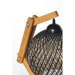 Casa si Gradina - Corpuri si surse de iluminat - Veioze si lampi - Veioze - Veioza, Opviq, lemn de pin, ecru maro negru, 22x24x50 cm, cablu reglabil - Infinity.ro