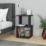 Casa si Gradina - Mobilier - Comode si corpuri - Noptiere - Noptiera, Hanah Home, pal, antracit, 29.6x29.6x49.4 cm - Infinity.ro