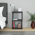 Casa si Gradina - Mobilier - Comode si corpuri - Noptiere - Noptiera, Hanah Home, pal, antracit, 29.6x29.6x49.4 cm - Infinity.ro