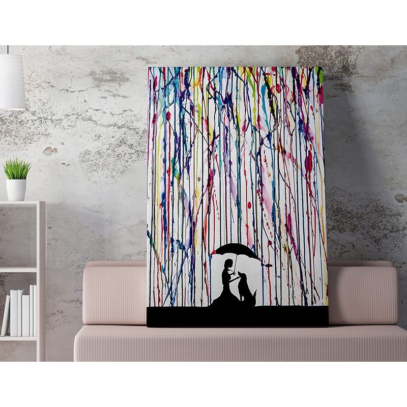 Casa si Gradina - Decoratiuni - Tablouri - Tablou canvas decorativ, Wallxpert, multicolor, 70x100 cm, 50% bumbac 50% poliester, imprimare digitala, rama din lemn - Infinity.ro