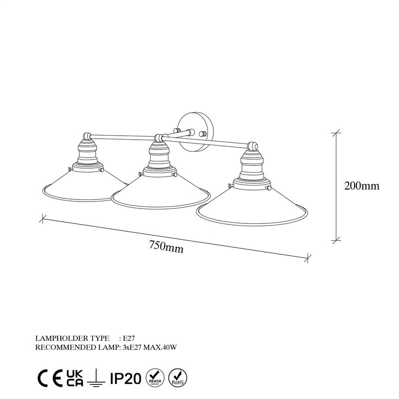 Casa si Gradina - Corpuri si surse de iluminat - Plafoniere, aplice si spoturi - Aplica de perete, Opviq, metal, negru antique, 75x27x20 cm - Infinity.ro