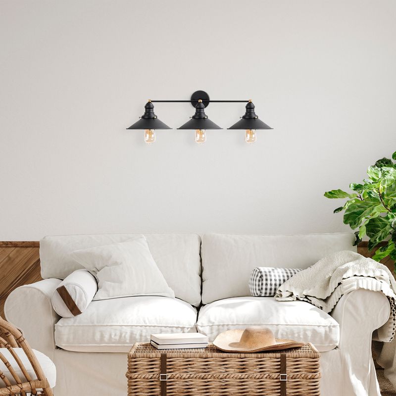 Casa si Gradina - Corpuri si surse de iluminat - Plafoniere, aplice si spoturi - Aplica de perete, Opviq, metal, negru antique, 75x27x20 cm - Infinity.ro