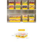 Casa si Gradina - Bucatarie si vesela - Organizare si depozitare bucatarie - Cutii alimentare - Set organizator frigider, Hermia, plastic, galben, 22x22x5.5 cm, 4 piese - Infinity.ro