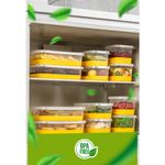Casa si Gradina - Bucatarie si vesela - Organizare si depozitare bucatarie - Cutii alimentare - Set organizator frigider, Hermia, plastic, galben, 22x22x5.5 cm, 4 piese - Infinity.ro