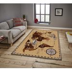 Casa si Gradina - Textile si covoare - Covoare - Covoare casa - Covor, Conceptum Hypnose, multicolor, 160x230 cm, 100% poliester, antiderapant, 288NGR1787 - Infinity.ro