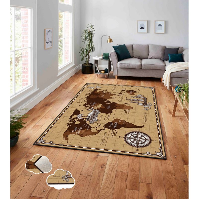 Casa si Gradina - Textile si covoare - Covoare - Covoare casa - Covor, Conceptum Hypnose, multicolor, 160x230 cm, 100% poliester, antiderapant, 288NGR1787 - Infinity.ro