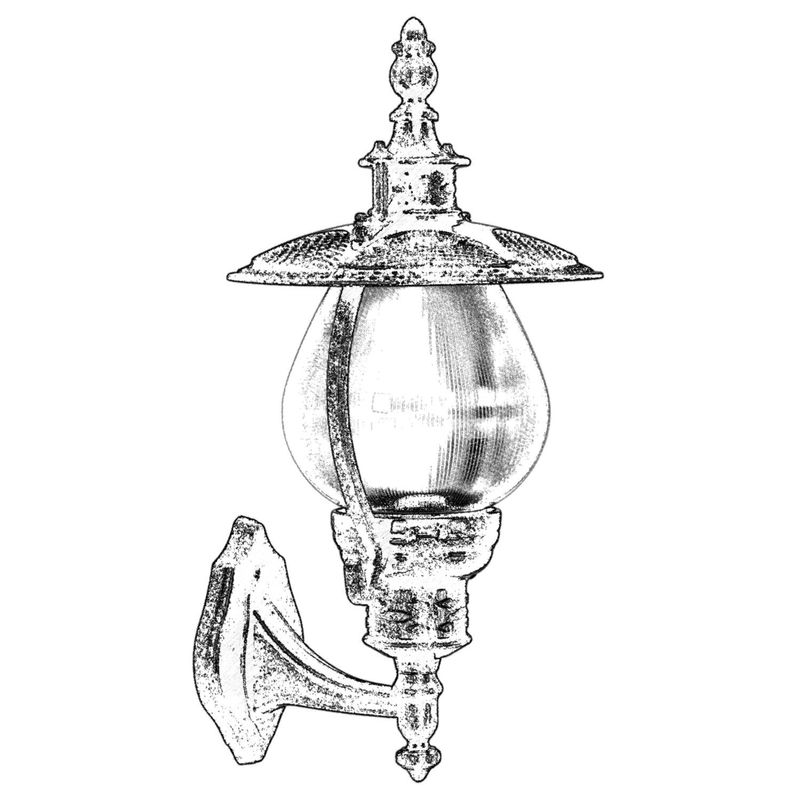 Casa si Gradina - Corpuri si surse de iluminat - Iluminat exterior - Lanterne - Lampa de perete exterior, Opviq, abs, maro, 28x25 cm - Infinity.ro