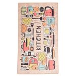 Casa si Gradina - Textile si covoare - Covoare - Covorase intrare - Covoras de hol, Conceptum Hypnose, multicolor, 80x200 cm, 100% poliester, antiderapant, lavabil la masina, 882CHL1571 - Infinity.ro