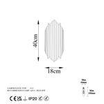 Casa si Gradina - Corpuri si surse de iluminat - Plafoniere, aplice si spoturi - Aplica de perete, Opviq, metal, crom, 18x8x40 cm - Infinity.ro